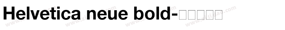 Helvetica neue bold字体转换